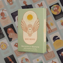 Wise Words Affirmation Deck | Reclaim & Restore | 52 Diverse & Unique Cards for Mindfulness | Daily Dose of Self-Love & Empowerment For Holistic Personal Growth | For Everyone