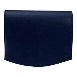 Classic Home Store Soft PVC Leather Look Single Chair Back Sofa Furniture Antimacassar (Navy)