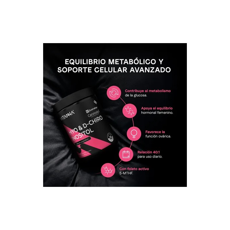 Myo-inositol D-chiro 40:1 Ácido Fólico 2400mg 120 Caps