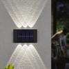 2 Pcs Solar Wall Lights Up and Down Solar Lamps