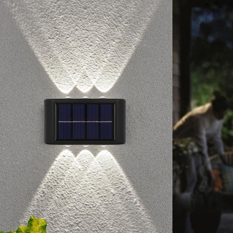 2 Pcs Solar Wall Lights Up and Down Solar Lamps