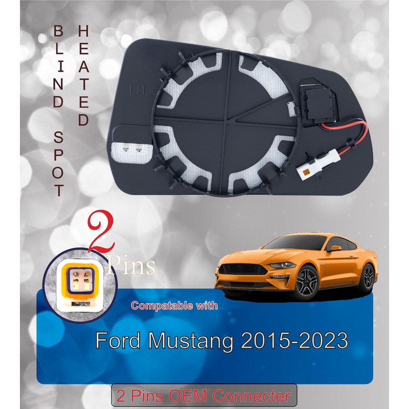 EAP Passenger Side Mirror Glass Compatible with Ford Edge 2012-2014,