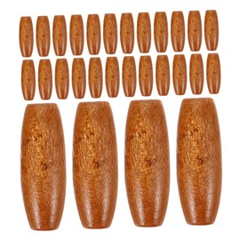 DOITOOL 150 Pcs Oval Wooden Beads for Jewelry Making Natural Maple Wood with Durable Spacer Beads for DIY Crafts Door Curtains Bags Decorations