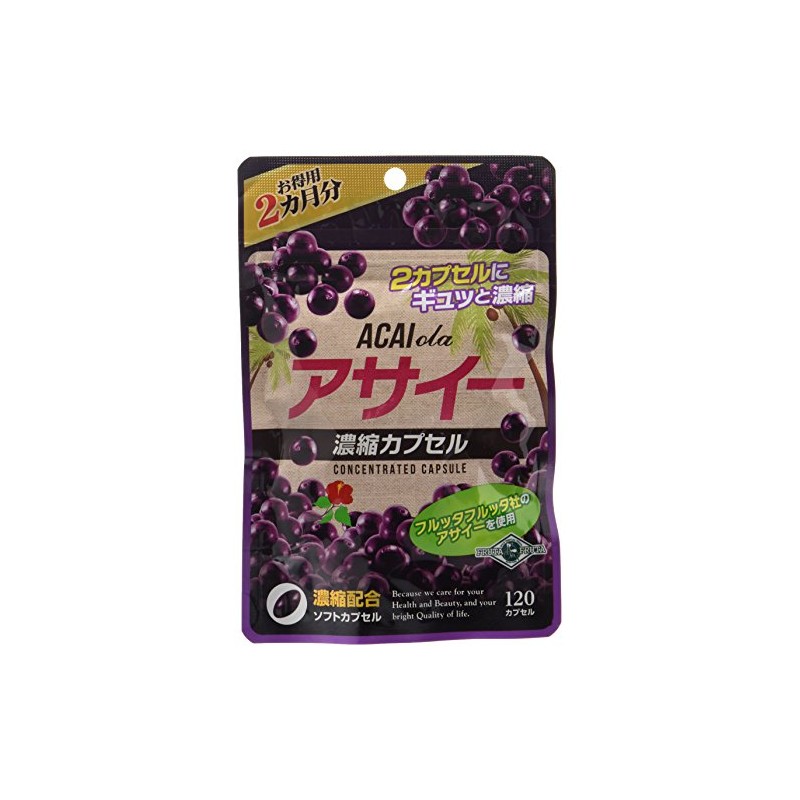 ウェルネスジャパン アサイー 濃縮カプセル 2ヶ月分 120粒