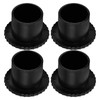 Cabilock 4pcs Clothes Hanger Rod Stoppers Curtain End Caps Closet