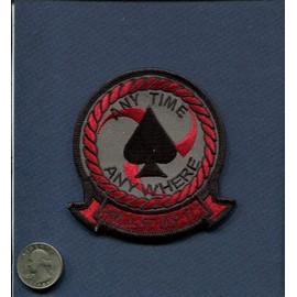 Embroidered Patch - Patches for Women Man - Original HMLA-267 ACE of Spades UDP 2017 Marine Helicopter Squadron Patch, Shown in the photo