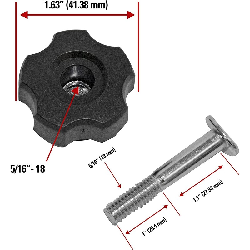Simpson Cleaning 7107941 Replacement Saddle Bolt and Knob Repair Kit
