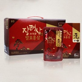 HO4MALL Woongjin Jangkwe Ginseng Fermented Red Ginseng Vitality Source 100ml 24 packs