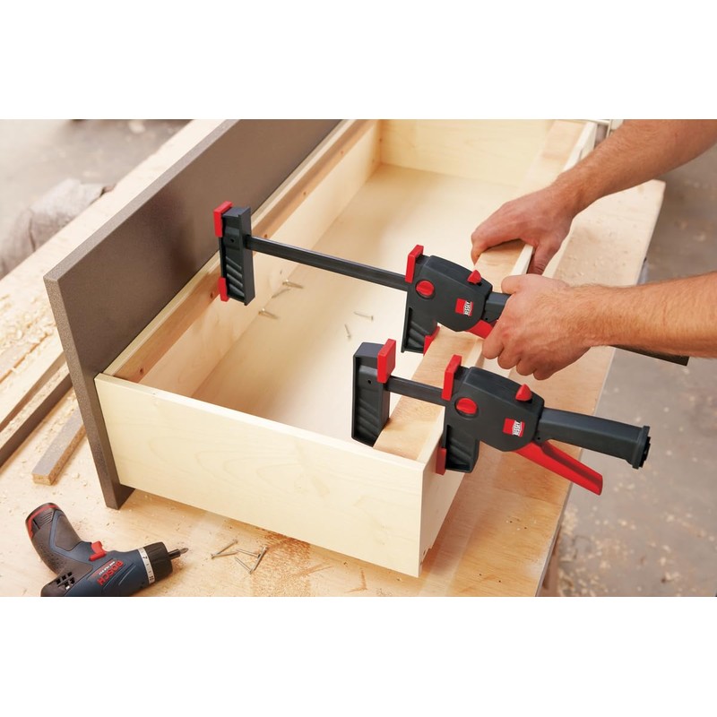 BESSEY DUO16-8, 6 In. DuoKlamp Series, One Hand Clamp/Spreader, Black