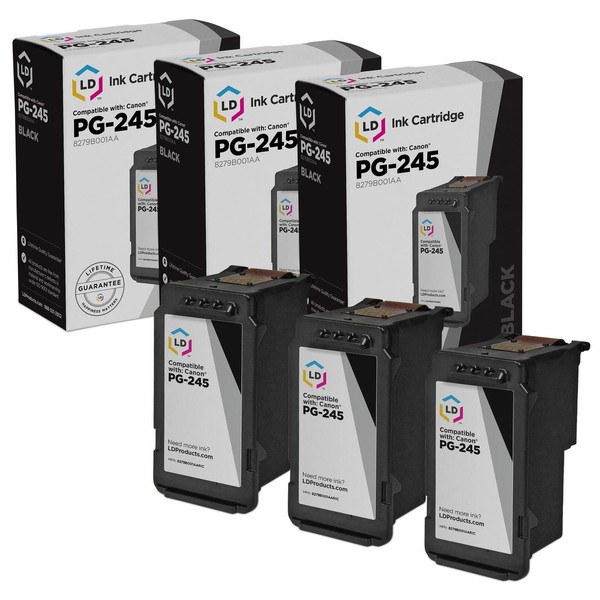 LD Products Remanufactured Ink Cartridge Replacement for Canon PG-245 8279B001AA