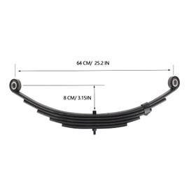 ikare Trailer Leaf Spring 5 Leaf Double Eye Springs for Trailer Axles Trailer Springs for 3500lbs Axle Fits SW5 / LIB-502-DE / UNA111 / PR5 / 9150018/931639, 2pcs