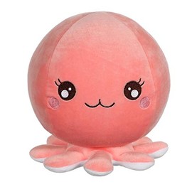 Gipsy 70999 Soft Toy Baby Squishis Octopus Pink Plush, Multi-Colour, 22 cm