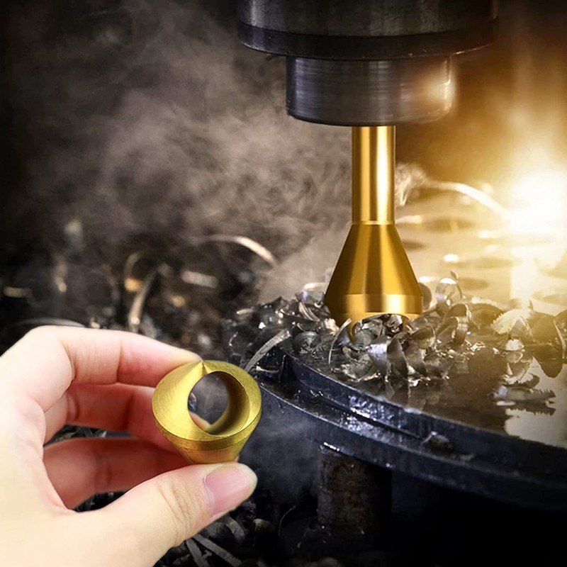 4pc Titanium Countersink Drill Bit Set Chamfer Deburring Tool for