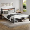 LUBEDCY Queen Size Metal Platform Bed Frame, Mattress Foundation with
