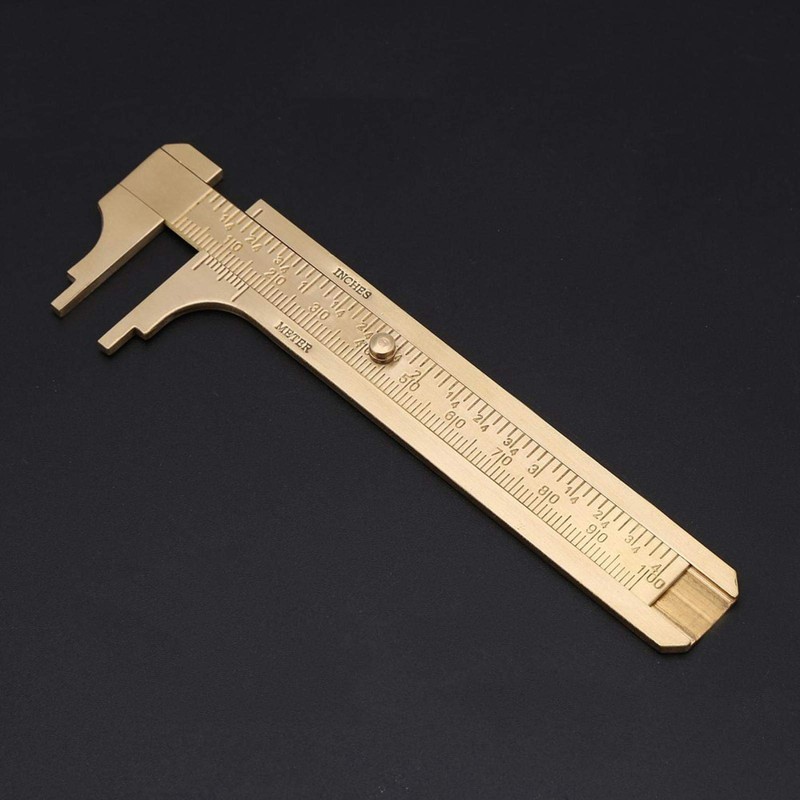 Vernier Caliper, 1pc Brass Sliding Gauge Vernier Caliper Ruler Measuring