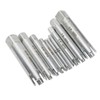 10Pcs Screw Tap Extractor Set Quenched Alloy Steel Broken Screw