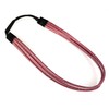 Dark Red thin skinny triple 3-strand faux leather headband hair
