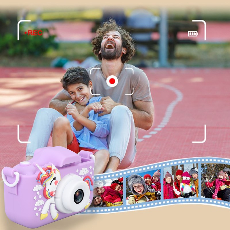 Kids Camera Cute Dual Lens Auto Focus Photography Video Recording