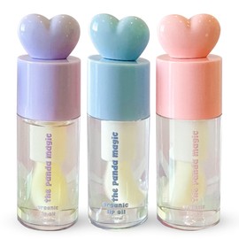 The Panda Magic Organic Lip Oil Set - All-Natural, Moisturizing, and High Shine - Hydrating Lip Treatment for Dry and Chapped Lips - Lip Gloss for Keeping Your Lips Soft and Smooth – 12ml