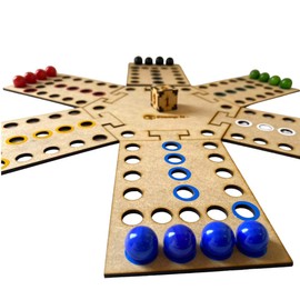 Stamp it Juego no te enojes de Madera 4 y 6 Jugadores