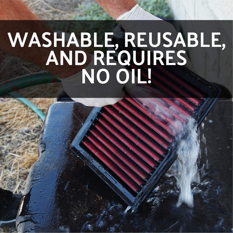 AEM 28-20857 DryFlow Air Filter, Red