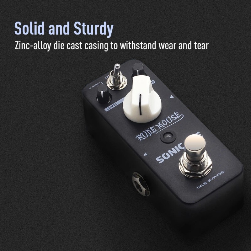 SONICAKE Rude Mouse True Bypass Underground Overdrive Distortion Pedals +9V