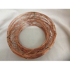 floral supplies Raised wire wreath round rings holly mossing Christmas frame - (5 Pack, 8 Inch)
