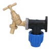1/2" Hose Barb Tail Bib Tap Outdoor Water Wall Plate