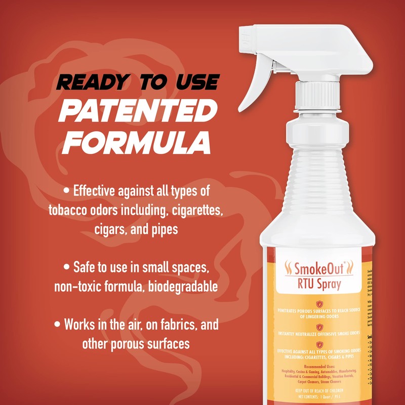 SmokeOut - Commercial Strength Odor Eliminator - Neutralizer, Deodorizer, Odor