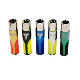 Kasher 360 Round Lighter Tool with Lighter - Stainless Steel - Lightweight, Durable Construction, Portable - Multipurpose Tool - Versatile Usage as Cutter for Opening Box and More Pack 5 (Assorted)