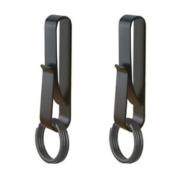 SODOI Belt Keychains, Set of 2, Belt Keychain, Keyring, Multi Clip, Carabiner, Removable Keychain, Stylish, Durable, Convenient, Lightweight, Durable, Lost Prevention, black-03