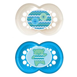 MAM 66542300 - Original Silikon 6-16 Monate - Karussellpferd rosa