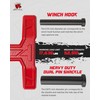 AMBULL H-Shaped Towing Winch Shackle, Heavy Duty Winch Fairlead Hook,