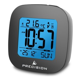 Precision AP054 Alarm Clock, Black, One Size