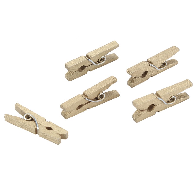Mini Wooden Photo Clip Wall Decoration Scrapbook Picture Postcard Note