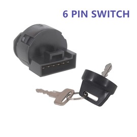HKOO New 6 pin Ignition Switch with Key for Polaris Ranger400 500 700 800 Ranger 500 700 900 1000 XP Diesel RZR 800 900 1000 Turbo Brutus General 1000 Polaris 325 330 Magnum 250 Trail Blazer Predator