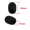 Headset Incom, Microphone Sponge, Noise Prevention, Microphone Cover, Black Windshield,
