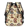 TRYYN Cute Monkey and Banana Casual Backpack, Lightweight Laptop Bag