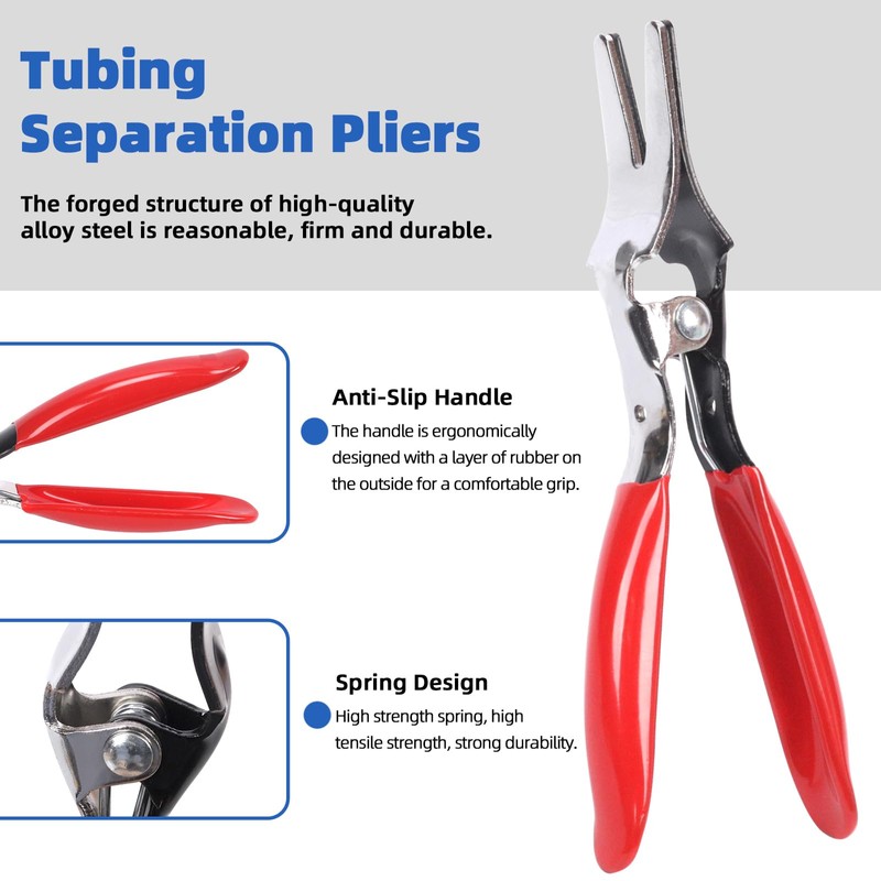 Glarks Car Hose Remover Pliers, Auto Fuel Line and Vacuum