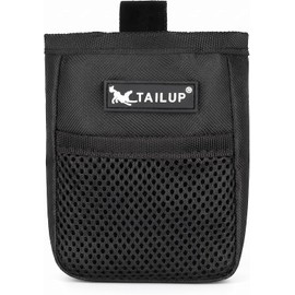 Genérico Bolsa de Premios para Perros, Negra Bolsa de Entrenamiento, Con Gancho, Malla Transpirable