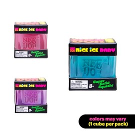 Schylling NeeDoh Nice Ice Baby - Juguete sensorial para apretar, sper slido, 1.25 pulgadas de ancho, el color puede variar (paquete de 1)             