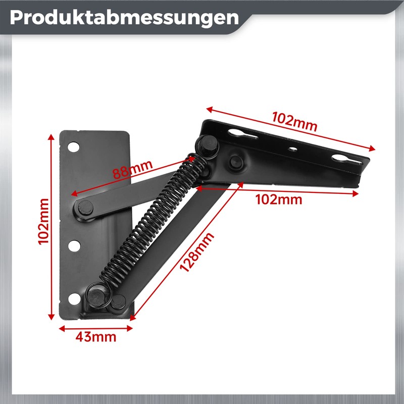90 Degree Folding Corner Bench Hinge, Cabinet Folding Bracket Spring