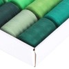 Green Sewing Thread Set 1000 Yards Per Spool 10 Rolls