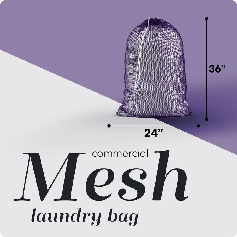 Handy Laundry Mesh Laundry Bag - Secure Drawstring Closure, Machine