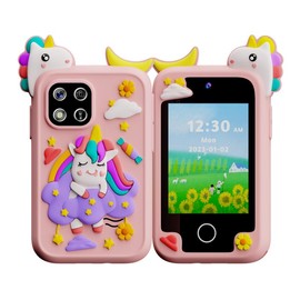 Kids SmartPhone for Girls,boys Gifts - Toddler Christmas Birthday Gift for Age 3 4 5 6 Year Old, Kids Cell Phone Toy with Touch Screen, Dual Cameras, Learning, Music Player, Games with 8 GB Electronic toy:_Purple Unicorn