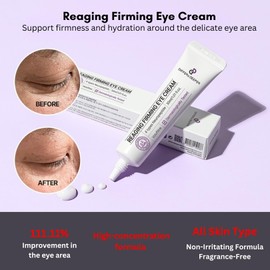 Differ & Deeper Reaging Firming Eye Cream – Lightweight Eye Treatment for Smoother, Hydrated Under Eyes | K-Beauty Skincare (30ml)