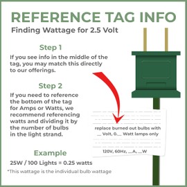 612 Vermont 2.5V Red Mini Christmas Replacement Bulbs for Christmas Trees and Incandescent String Lights, Pinched Base, 50 Count (0.25 Watt, 100 mA)