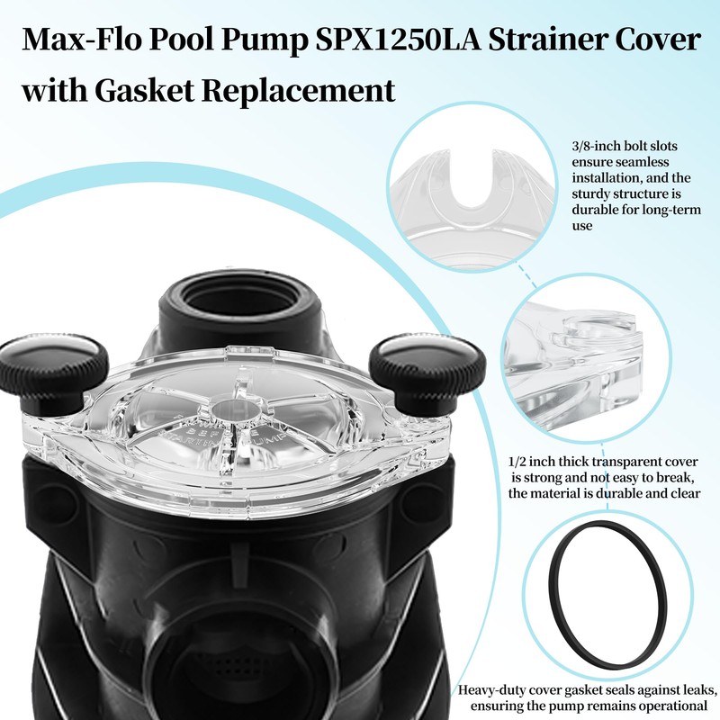 SUFULUNO SPX1250LA Pool Pump Lid Replecement for Compatible with Hayward