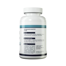 Health+ Zinc, 120 Capsules with 15 mg Zinc per Capsule, Important for Skin, Hair and Nails, Made in Germany