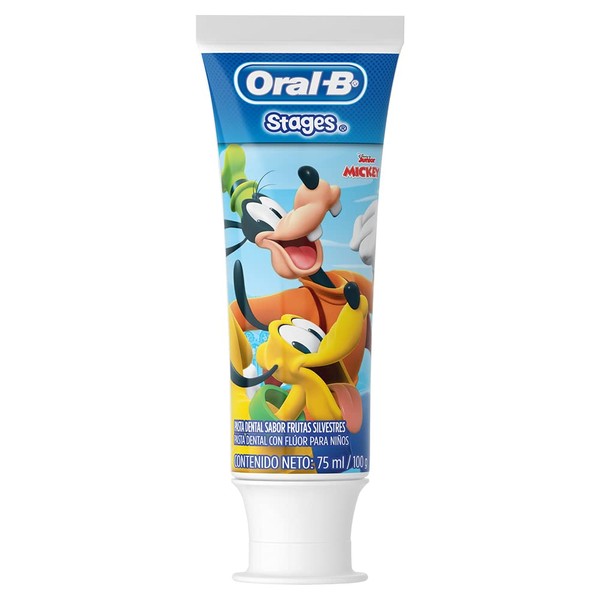Oral B Pro Salud Stages - Pasta Dental para Niños, modelos surtidos (Cars, Mickey, Princesas, Toy Story), 75 ml / 100 gr